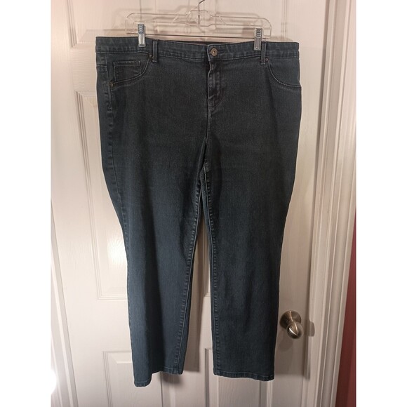 Gloria Vanderbilt Jeans Size 18W Short Sadie Slim Blue - Picture 1 of 7